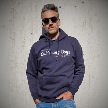 Old Young Boys Hoodie - Navy