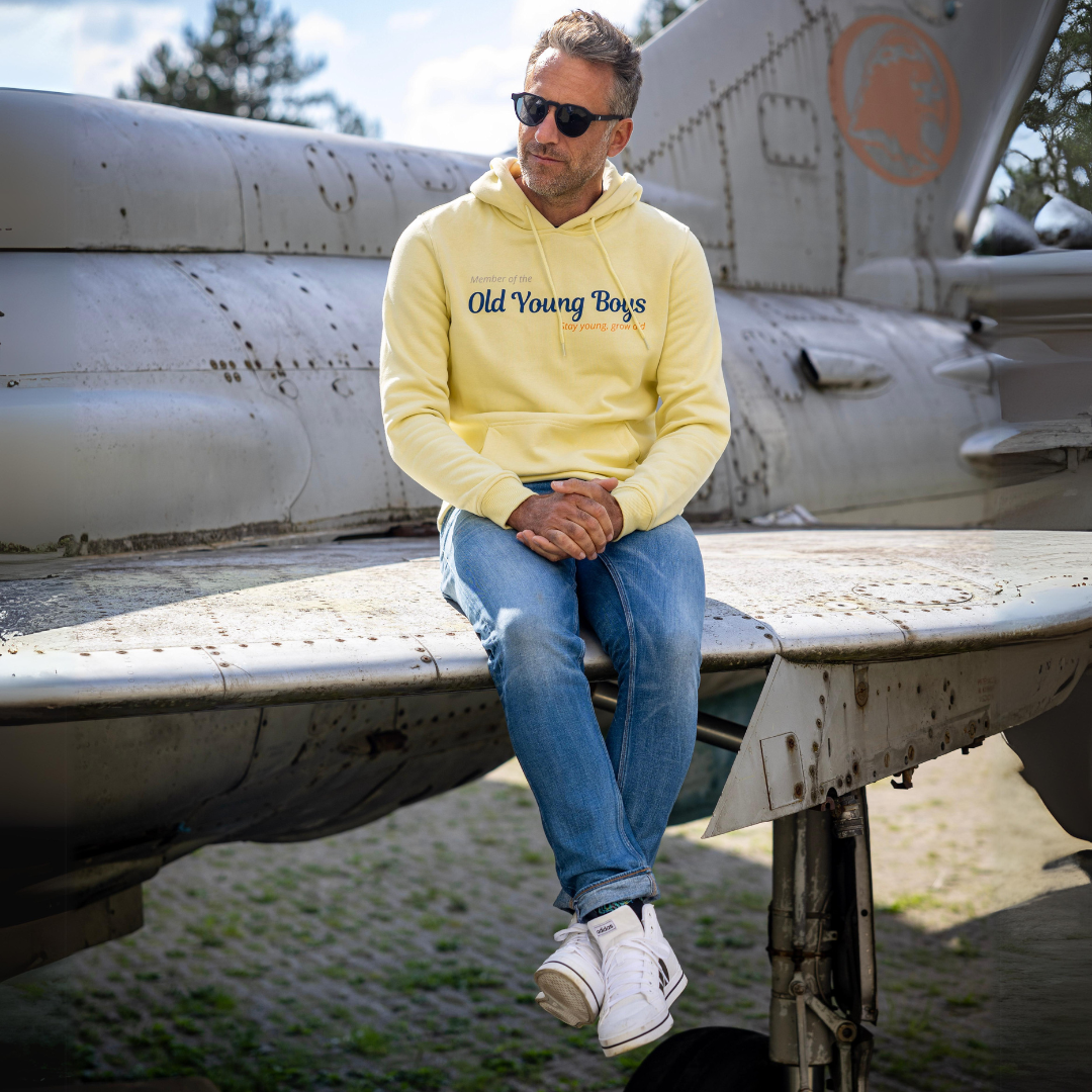 Old Young Boys Hoodie - Geel