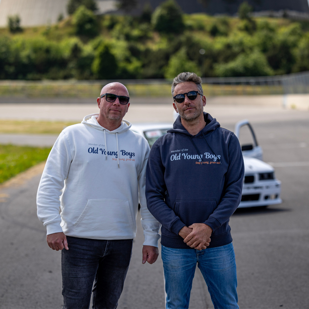 Old Young Boys Hoodie - Gewoon wit